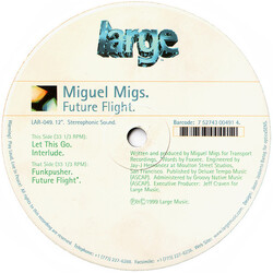 Miguel Migs Future Flight USED VINYL 12INCH 33 S RPM