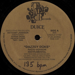 Duice Dazzey Dkks USED VINYL 12INCH 33 S RPM