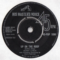 Kenny Lynch Up On The Roof USED VINYL 7INCH 45 RPM SINGLE