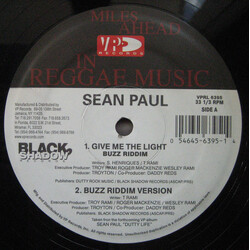 Sean Paul Give Me The Light / Like Glue USED VINYL 12INCH 33 S RPM