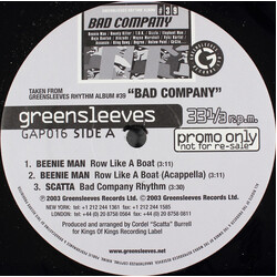 Various Bad Company USED VINYL 12INCH 33 S RPM PROMO