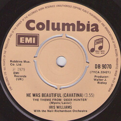 Iris Williams / Neil Richardson And His Orchestra He Was Beautiful (Cavatina) VINYL 7" USED