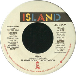 Frankie Goes To Hollywood Relax USED VINYL 7INCH 45 RPM PROMO REISSUE