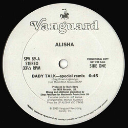 Alisha Baby Talk USED VINYL 12INCH 33 S RPM PROMO