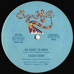 The Crash Crew We Want To Rock USED VINYL 12INCH 33 S RPM