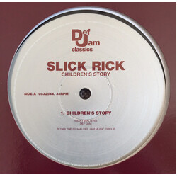 Slick Rick Children's Story USED VINYL 12INCH 33 S RPM REISSUE