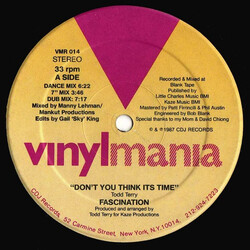 Fascination Don't You Think It's Time VINYL 12" USED