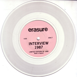 Erasure Interview 87 Vinyl 7" USED