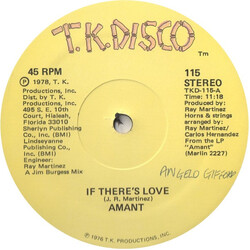 Amant If There's Love / Hazy Shades Of Love VINYL 12" USED