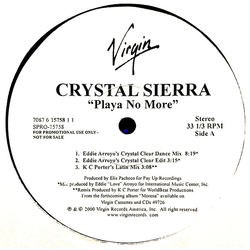 Crystal Sierra Playa No More Vinyl 12" USED
