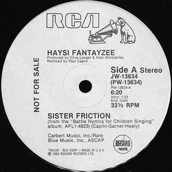 Haysi Fantayzee Sister Friction Vinyl 12" USED