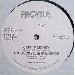 Dr. Jeckyll & Mr. Hyde Gettin' Money USED VINYL 12INCH 33 S RPM SINGLE PROMO