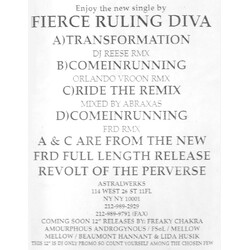 Fierce Ruling Diva Transformation Vinyl 12" USED