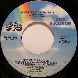 Steve Carlisle WKRP In Cincinnati (Main Theme) USED VINYL 7INCH 45 RPM SINGLE