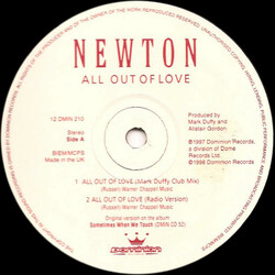 Newton (2) All Out Of Love USED VINYL 12INCH 33 S RPM