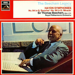 Joseph Haydn / Sir Thomas Beecham / The Royal Philharmonic Orchestra Symphonies Nos. 94 'Surprise' & 96 'Miracle' Vinyl LP USED