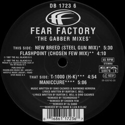 Fear Factory The Gabber Mixes Vinyl 12" USED