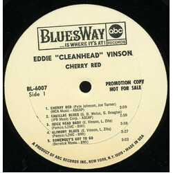 Eddie "Cleanhead" Vinson Cherry Red Vinyl LP USED