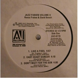 Renzo Fraiese / David Benoit Jazz Fusion Volume II Vinyl LP USED