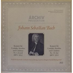 Johann Sebastian Bach / Ralph Kirkpatrick / Festival Strings Lucerne / Rudolf Baumgartner Konzert Für Cembalo, Streicher Und Continuo Nr. 1 D-Moll BWV