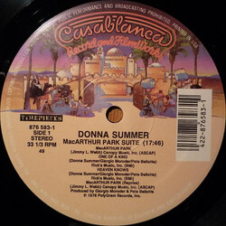 Donna Summer MacArthur Park Suite / Last Dance USED VINYL 12INCH 33 S RPM REISSUE STEREO