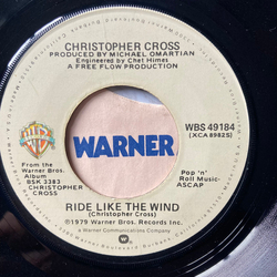 Christopher Cross Ride Like The Wind Vinyl 7" USED