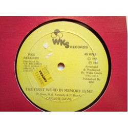 Carlene Davis The First Word In Memory Is Me USED VINYL 12INCH 45 RPM