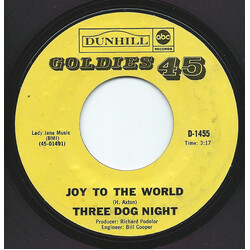 Three Dog Night Joy To The World USED VINYL 7INCH REISSUE