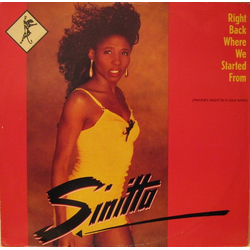 Sinitta Right Back Where We Started From (Maxine's Night In A Gale Remix) Vinyl 12" USED