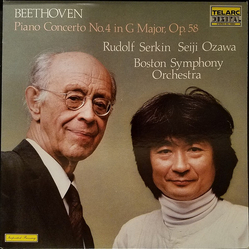 Ludwig van Beethoven / Rudolf Serkin / Seiji Ozawa / Boston Symphony Orchestra Piano Concerto No. 4 In G Major, Op. 80 Vinyl LP USED