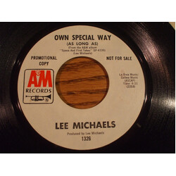 Lee Michaels Own Special Way (As Long As) USED VINYL 7INCH 45 RPM SINGLE PROMO