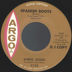 Illinois Jacquet Spanish Boots / Blues For Bunny USED VINYL 7INCH 45 RPM SINGLE