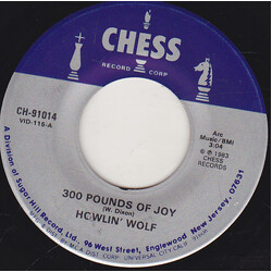 Howlin' Wolf Three Hundred Pounds Of Joy / Built For Comfort USED VINYL 7INCH 45 RPM SINGLE REISSUE