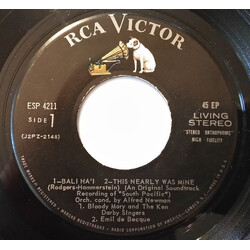 Rodgers & Hammerstein Highlights From South Pacific USED VINYL 7INCH 45 RPM EP STEREO