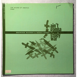 Sonny Terry & Brownie McGhee Ain't Gonna Study War Vinyl LP USED