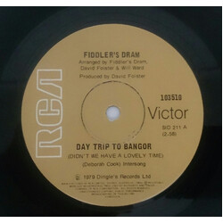 Fiddler's Dram Day Trip To Bangor (Didn't We Have A Lovely Time) USED VINYL 7INCH 45 RPM SINGLE