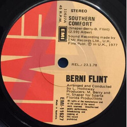 Berni Flint Southern Comfort USED VINYL 7INCH 45 RPM SINGLE PROMO