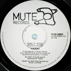 Yazoo Only You VINYL 7" USED