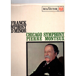 César Franck / Pierre Monteux / The Chicago Symphony Orchestra Symphony in D minor Vinyl LP USED