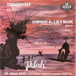 Pyotr Ilyich Tchaikovsky / Sir Adrian Boult / The London Philharmonic Orchestra Symphony No. 3 In D Major Opus 29 "Polish" Vinyl LP USED