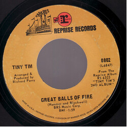 Tiny Tim Great Balls Of Fire / As Time Goes By USED VINYL 7INCH 45 RPM SINGLE STYRENE