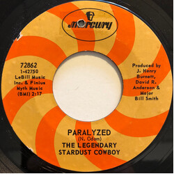 The Legendary Stardust Cowboy Paralyzed USED VINYL 7INCH 45 RPM STYRENE