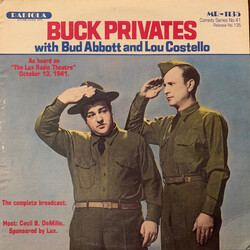 Abbott & Costello Buck Privates with Bud Abbott and Lou Costello Vinyl LP USED