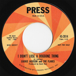Cookie Jackson / The Flares I Didn't Lose A Doggone Thing USED VINYL 7INCH 45 RPM SINGLE PROMO