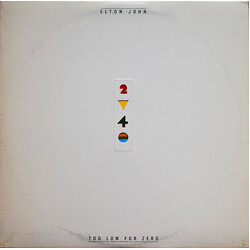 Elton John Too Low For Zero Vinyl LP USED