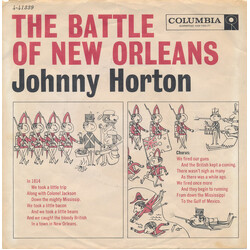 Johnny Horton The Battle Of New Orleans / All For The Love Of A Girl USED VINYL 7INCH 45 RPM SINGLE STYRENE