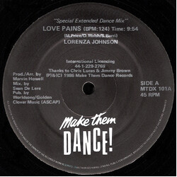 Lorenza Johnson Love Pains VINYL 12" USED