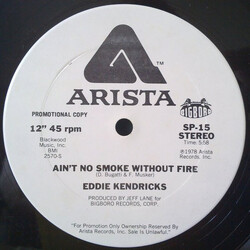 Eddie Kendricks Ain't No Smoke Without Fire USED VINYL 12INCH 45 RPM PROMO STEREO