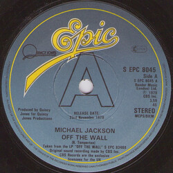 Michael Jackson Off The Wall USED VINYL 7INCH 45 RPM SINGLE PROMO STEREO