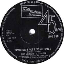 Undisputed Truth (2) Smiling Faces Sometimes USED VINYL 7INCH 45 RPM SINGLE